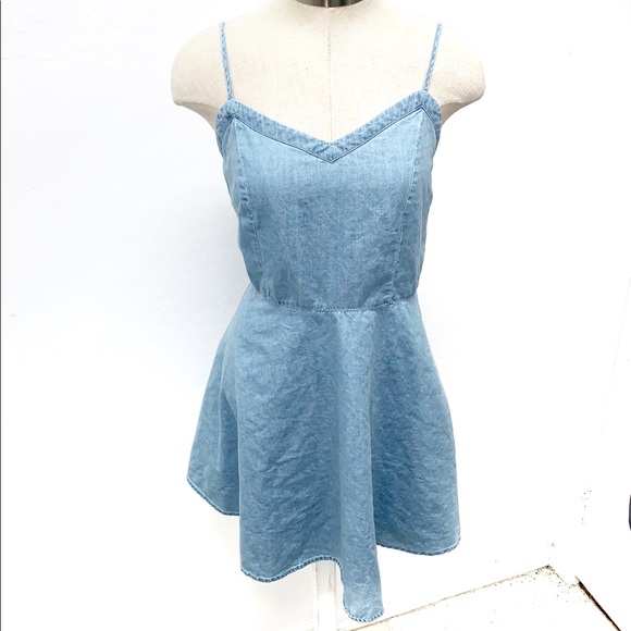 Cotton On Light Blue Denim Style Dress - Picture 2 of 5